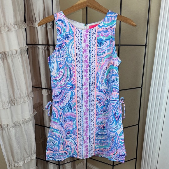 Lilly Pulitzer Dresses & Skirts - LILLY PULITZER Donna Romper Happy As Clam Engineered Romper Blue Pink Summer